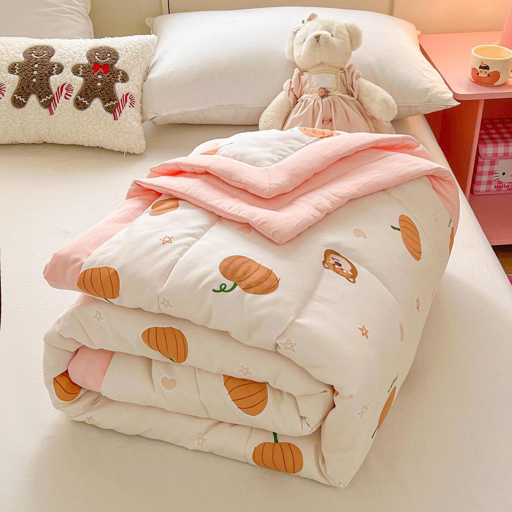 2026 Soft Washed Cotton Summer Quilt - Lightweight, Washable Air Conditioning Blanket