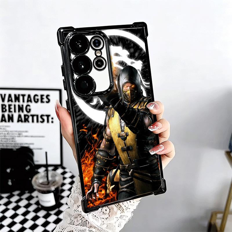 Mortal Kombat Game Plating Phone Case For Samsung Galaxy S24 S25 FE S26 Edge S23 Ultra S22 S21 Plus S20 Anti-Fall Airabag Cover