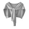 Korean Cashmere Wool Knit Women Fake Collar Shawl Summer Air Conditioned Shoulder Protect Cervical Spine Thicken Warm Scarf Q36