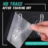 Strong Adhesive Row Hooks Rustproof Waterproof Clothing Towels Coats Keys Bags Hats Bath Ball Hanging Wall Hooks for Bathroom Kitchen Shower Door