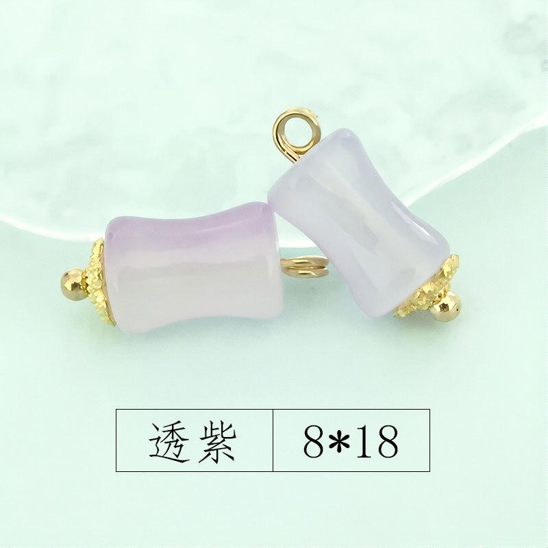 

New Chinese Imitation Jade Glass Bracelet Pendant Jewelry Clothing Jewelry Hanfu Song Jin Diy Handmade Accessories Pendant