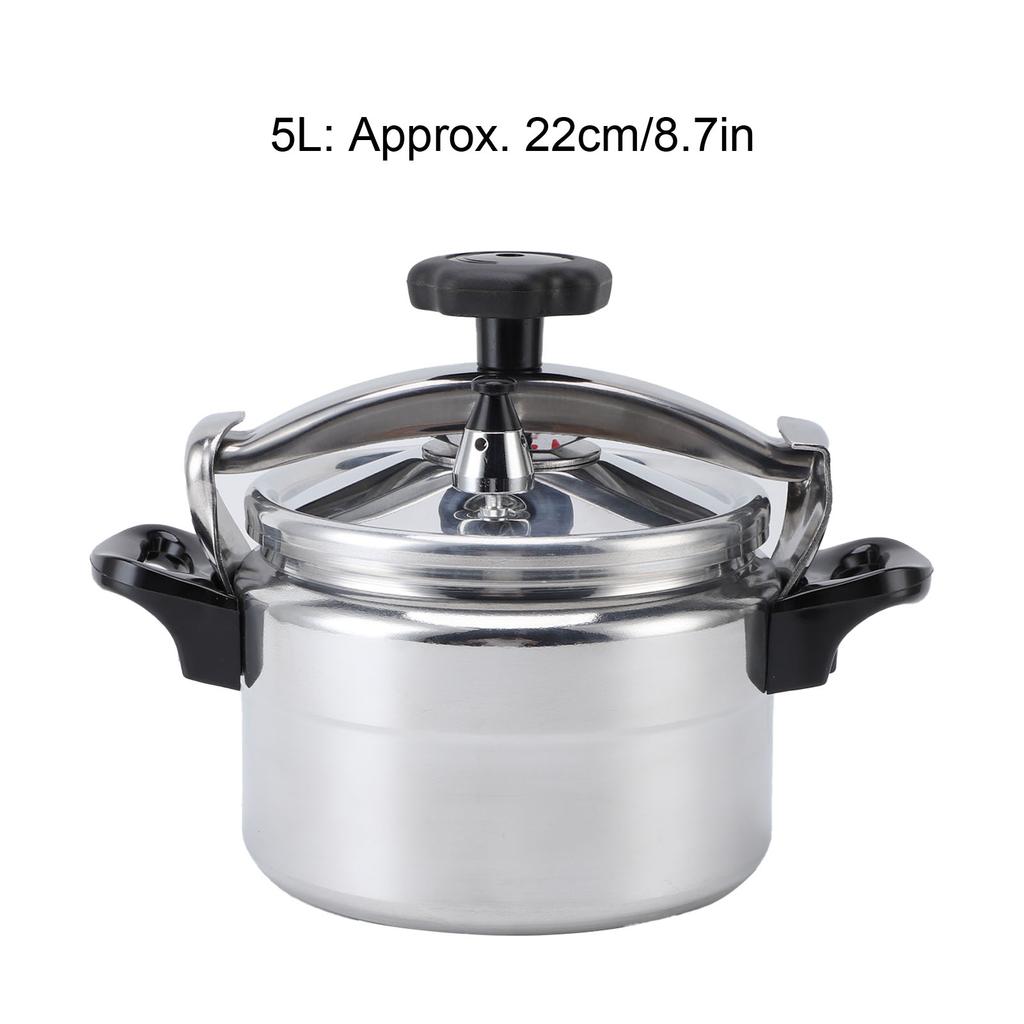 Pressure Cooker Universal Compound Bottom Easy to Open and Close Aluminium Pressure Canner for Gas Cooktops Flat Top Cooktops In