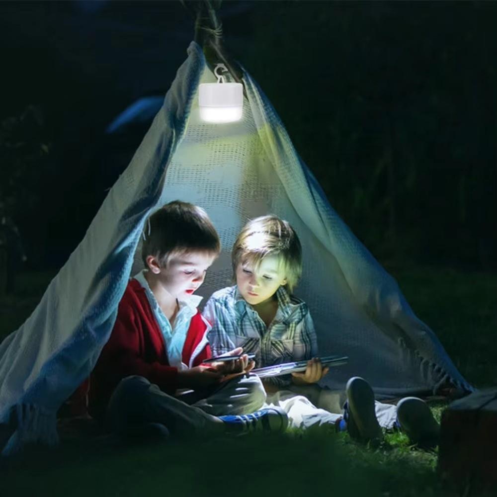 With Hook Tent Portable Lamp Hanging Emergency Light Portable Solar Camping Lantern  Working