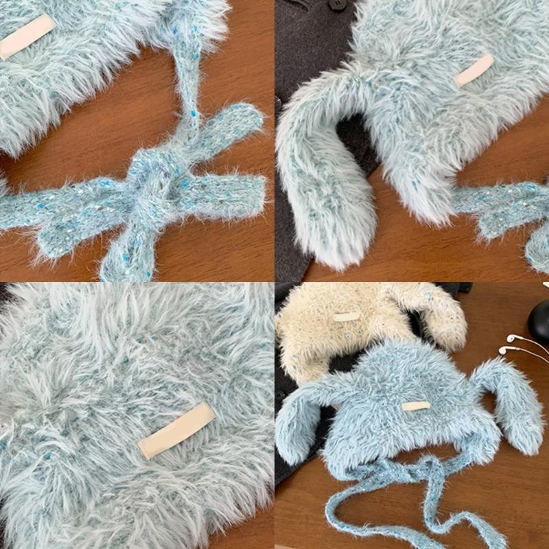 Thick Plush Hat With Long Ear Comfortable Pullover Trapper Hat For Teens And Adult Winter Activity Everyday Use Headwear