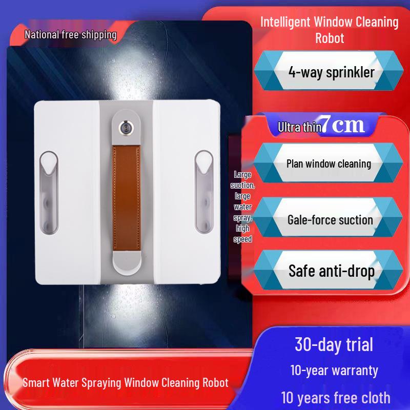 Fully Automatic Six-Way Window Cleaning Robot with Smart Remote Control