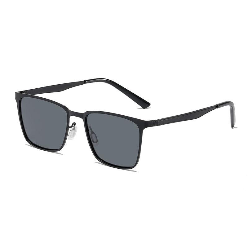 Non-polarized Classic Rectangle Sunglasses Men Night Vision Driving Sunglasses Fashion Square Spring Hinge Driving Cycling Eyewear