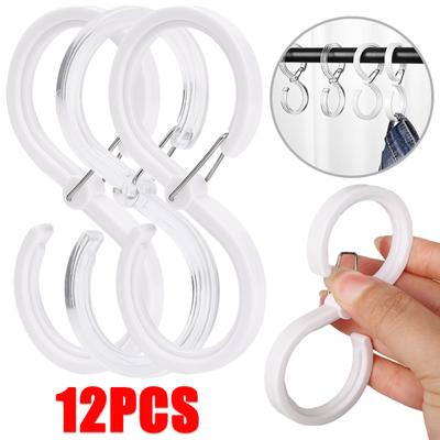 1/12PCS Stainless Steel S-Shape Hooks Multi-function Kitchen Bedroom Railing S Hanger Clothes Hanging Rack Huosehold Supplies