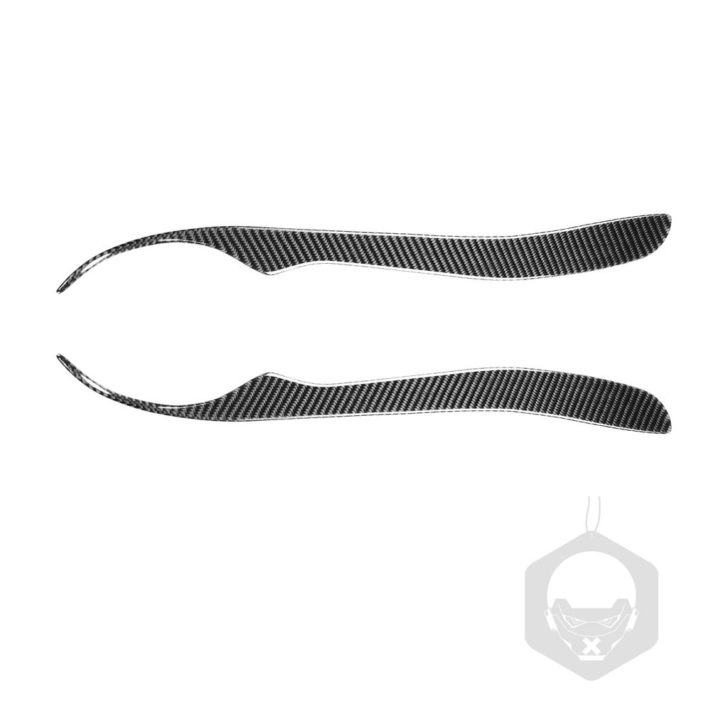 1 Pair Tail Light Eyelid Headlamp Eyebrow Strip Trim Decal Carbon Fiber Cover For Lexus IS200
