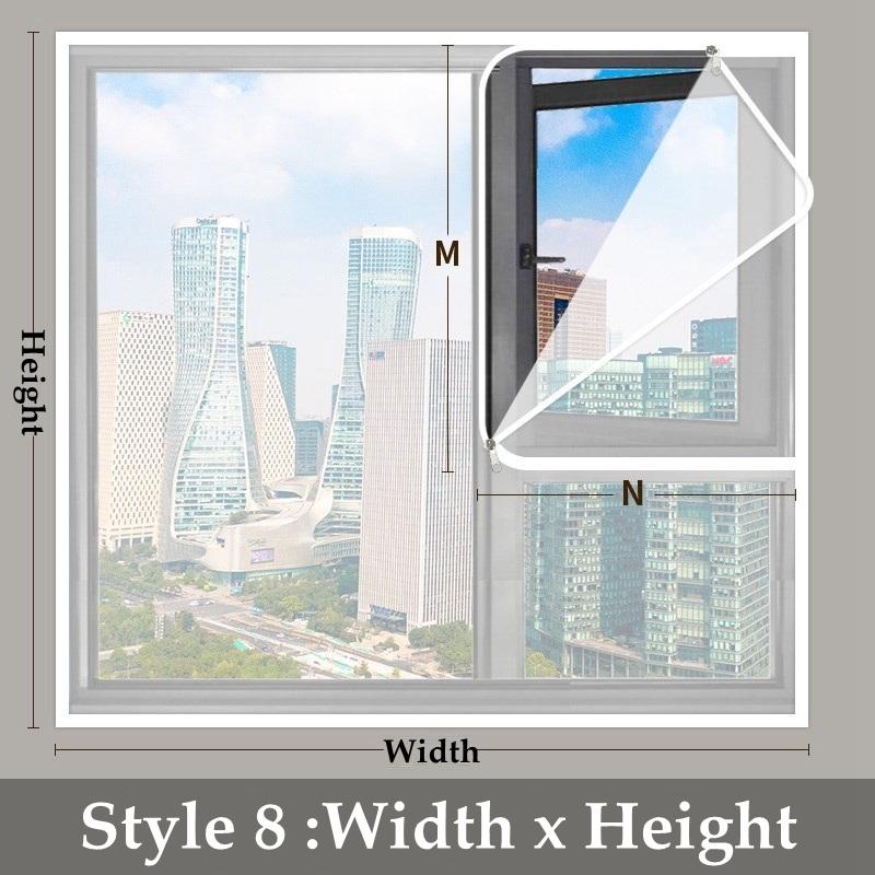 Transparent Window Winter Insulation Film Warm Double Layer Windproof Curtain With Zipper Self-Adhesive Heat Protection Film
