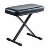 E-Supply Piano Chair/Keyboard Bench, 60cm Wide, Foldable, 4 Height Adjustments, Seat Cushion, No Backrest, Wide (EEX-CH72)