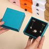 Drawer box pink white jewelry packaging box earrings necklace jewelry box ring pull-out paper box