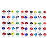 50pcs Coloured Glaze Mushroom Beads 1.55mm Hole 14x10mm Size Loose Beads Colorful Spacer Beads Jewelry Making