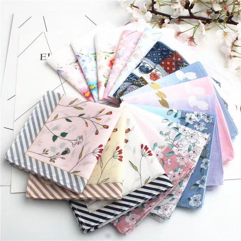 (Buy 10 Get 1 Free) Cotton Gentleman Men Handkerchief Old-Fashioned Classic Handkerchief Women's Portable Thin Cloth Square Scarf