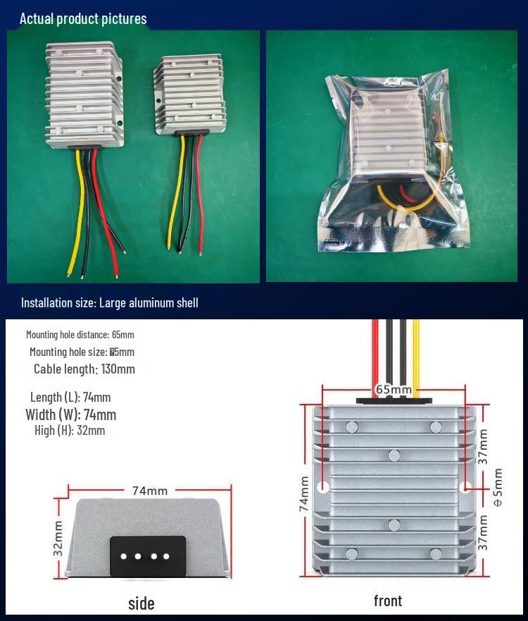 9-36V to 12V, 1-30A Regulated DC-DC Buck-Boost Converter Module