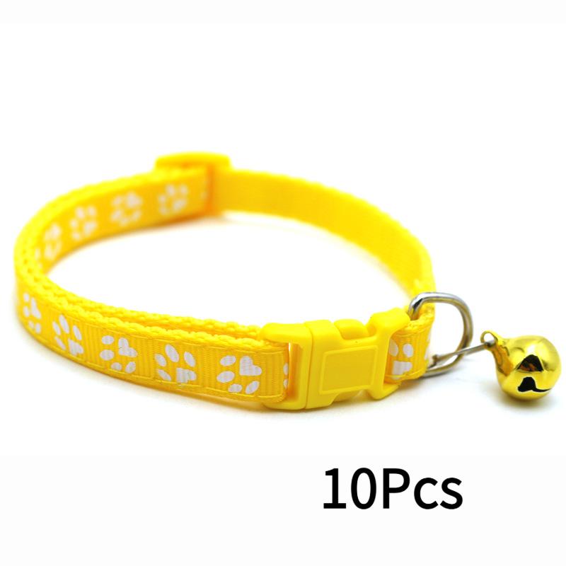 Haustier Patch Halsband Hund Katze Halsband Einzelner Pfotenabdruck Glockenhalsband Katze Schnalle Halsband Heiß verkaufendes Halsband