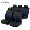 AUTO PLUS Sporty Car Seat Covers Polyester Fabric Full Set Universal Size Seat Covers Fit For SUV Truck Van Accessories Interior