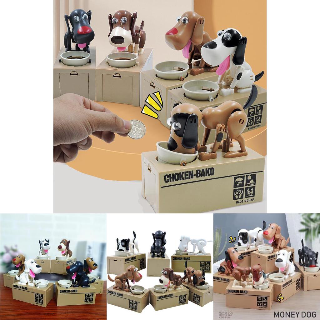 Coin Electric Piggy Bank  Money Stealing Dog Savings Box Cartoon Puppy Toy Gift