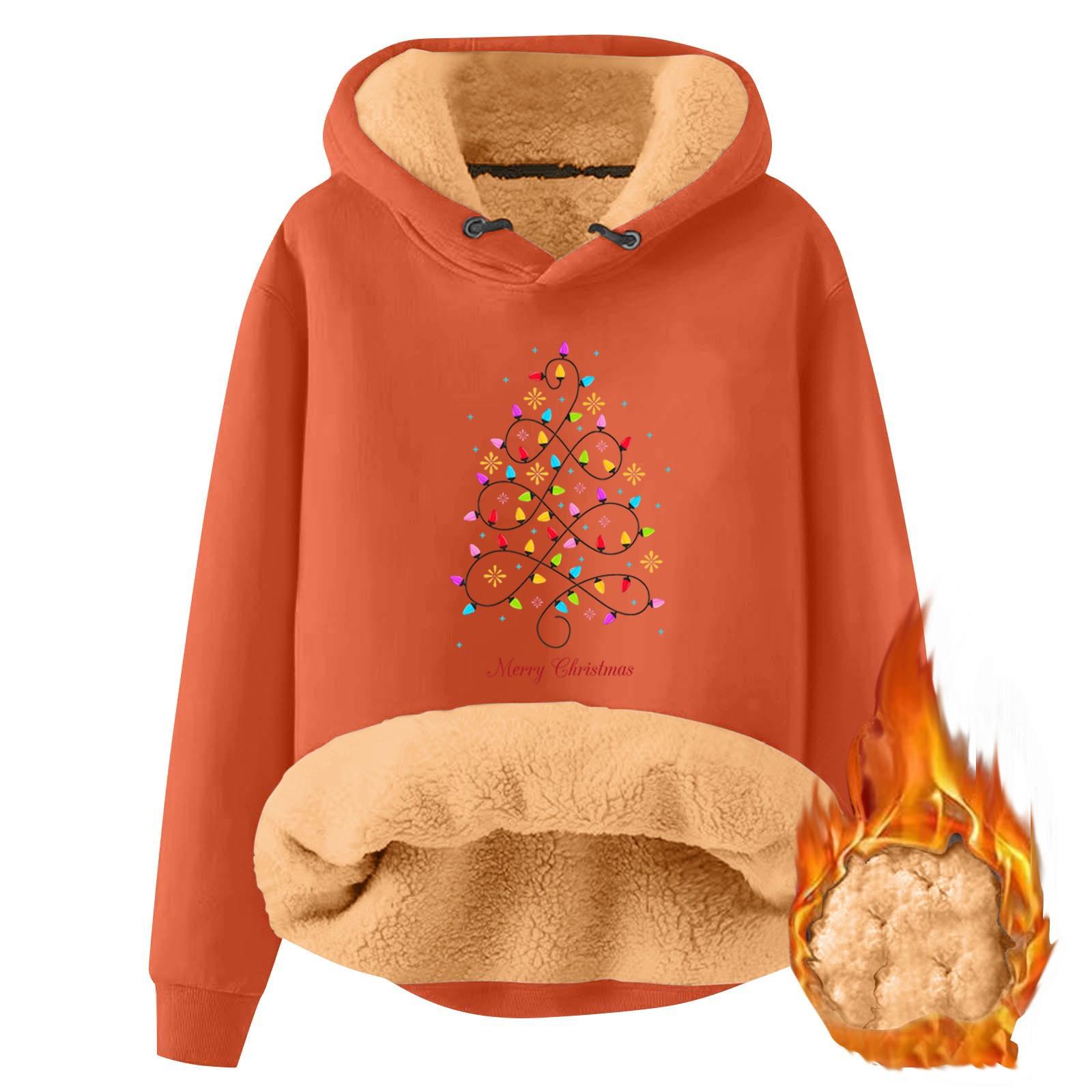 

Женская модная толстовка с капюшоном, утепленная, свободная, с принтом XXXL оранжевый