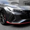 Kohlefaser Front-Nebelscheinwerfer Luftauslass Lüftungsschlitz Verkleidung Für Hyundai Elantra CN7 N -2025 Exterieur Zubehör