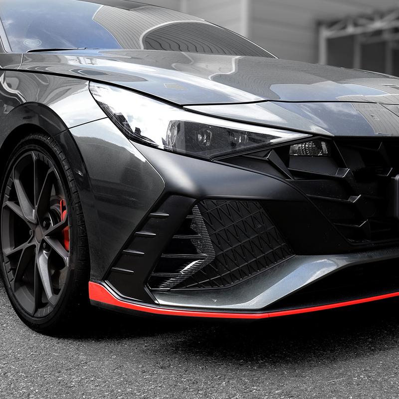 Kohlefaser Front-Nebelscheinwerfer Luftauslass Lüftungsschlitz Verkleidung Für Hyundai Elantra CN7 N -2025 Exterieur Zubehör