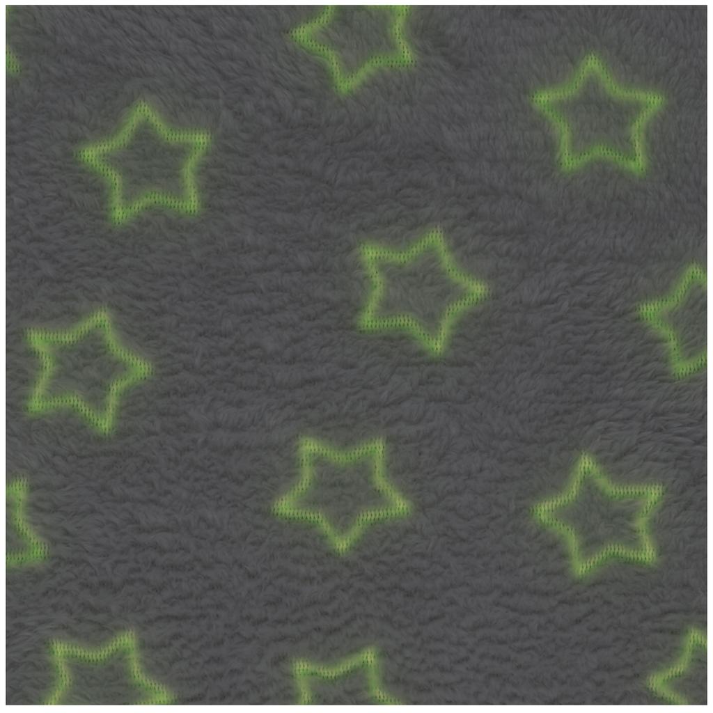 Les Trésors De Lily [A1454] - Designer-Plaid 'Ein Stern ist geboren' weiß - 120x150 cm