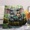 1PC Forest System Print FlAannel Blanket, High Quality Comfortable for All Seasons, Home Decor, Warmth and Comfort
