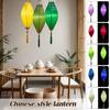 14 inch Traditional Lantern Party Outdoor Silk Lantern Chinese Vietnam Mid Autumn Spring Festival New Year Decor Ornaments