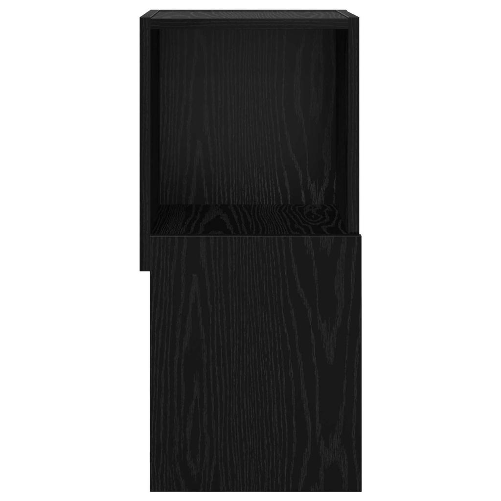 Corner Cabinet 30.5x30x65cm Engineered Wood Black Oak Effect