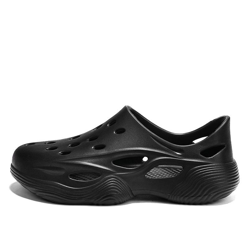 

Модные новые мужские сандалии из ЭВА, нескользящие, дышащие, для дома и улицы, мужские тапочки, мягкие, удобные, легкие, мужские сандалии, тапочки, пляжная обувь для мужчин 44 -45 чёрный