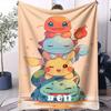 Pokemon Gengar & Jigglypuff Flannel Blanket Hot Anime Soft Warm Throw Sofa Bed Couch Cover Nap Cape Shawl Camping Fans Kids Gift