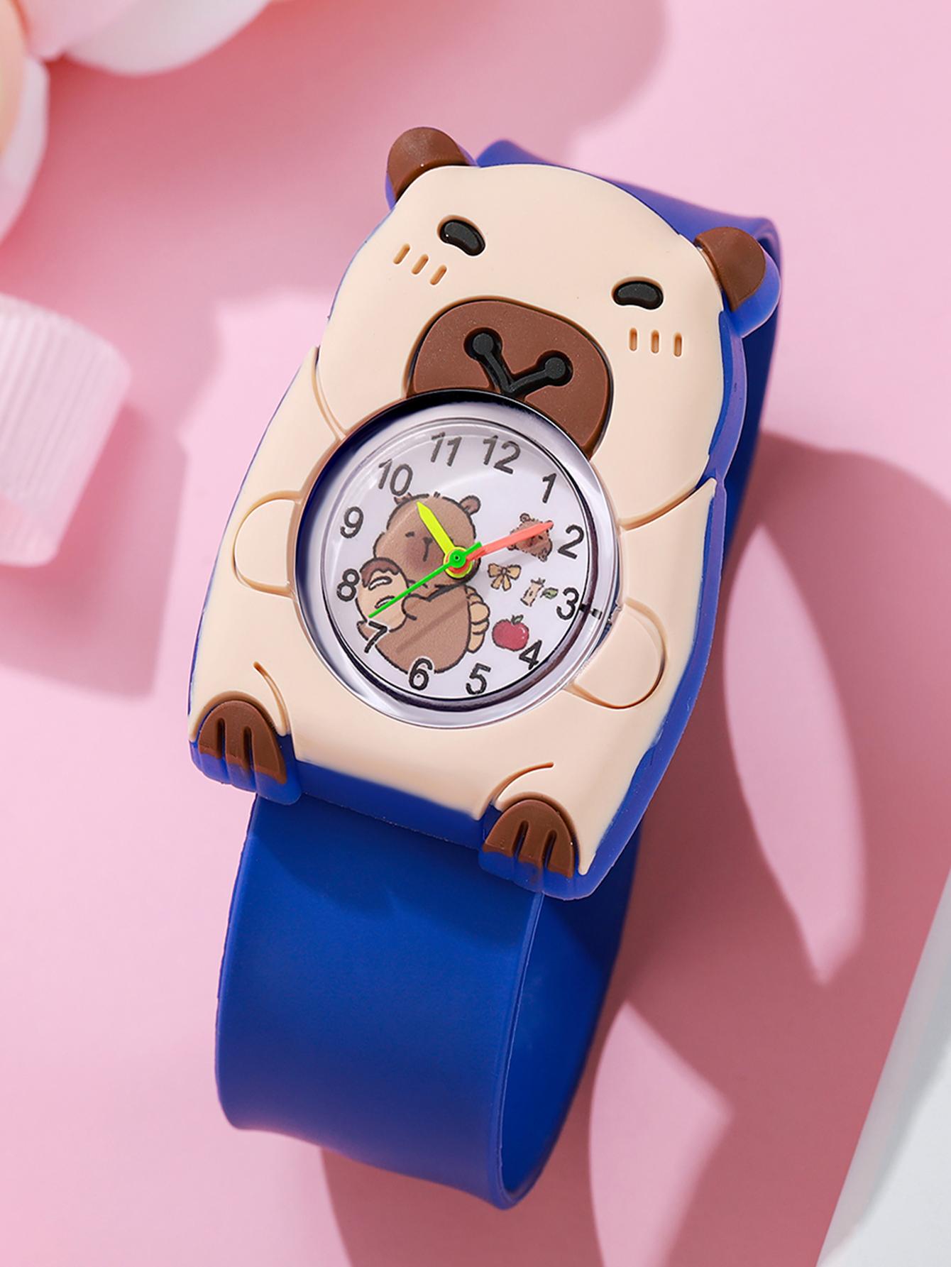 

Carto card Pibala snap watch cute colorful quartz watch for Christmas and Halloween gifts синий