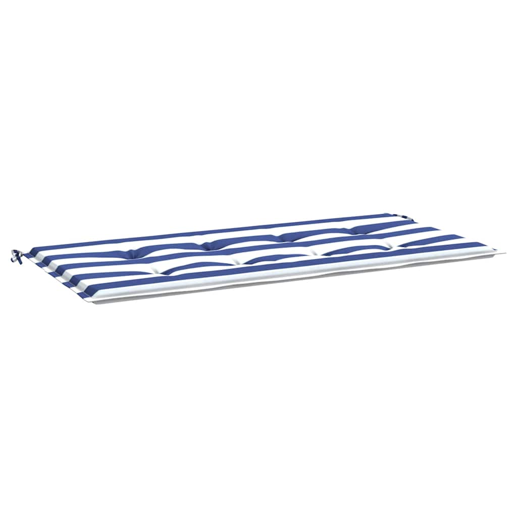 Garden Bench Cushion Blue&White Striped 100x50x4cm Oxford Fabric