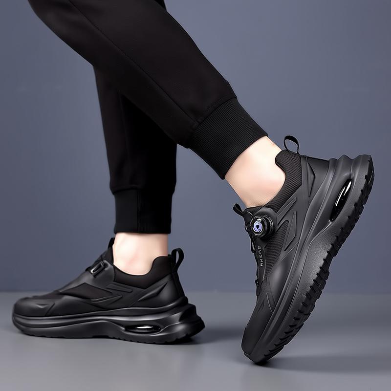 Fashion 2025 New Men's Shoes Low-top Rotating Buckle Sports Casual Trendy Outdoor Air Cushion Sports Leisure Thick Soled Dad Shoes