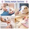8pcs/set Rabbit Grooming Kit Rabbit Brush for Shedding with Bunny Nail Clipper and Pet Combs Bath Massage Glove Brush for Pets