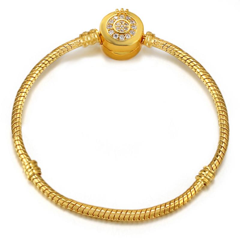 High Quality Snake Bone Basic Chain Charm Bracelet Fit Original DIY Bead Bracelets For Women Girl Jewelry Making