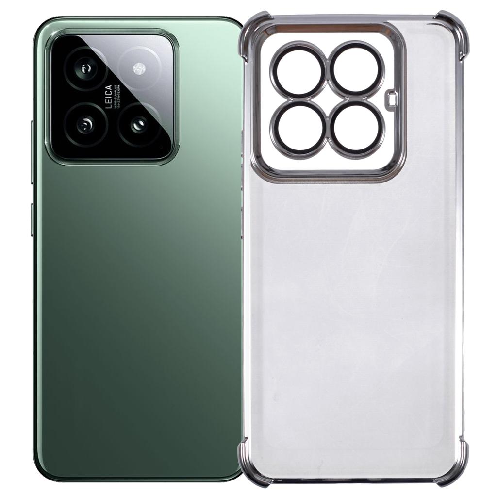 For Xiaomi 14 Pro Case Reinforced Corners TPU Clear Back Cover