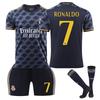 Real Madrid Ronaldo Dětský Fotbalový Dres Černý Sportovní Vybavení