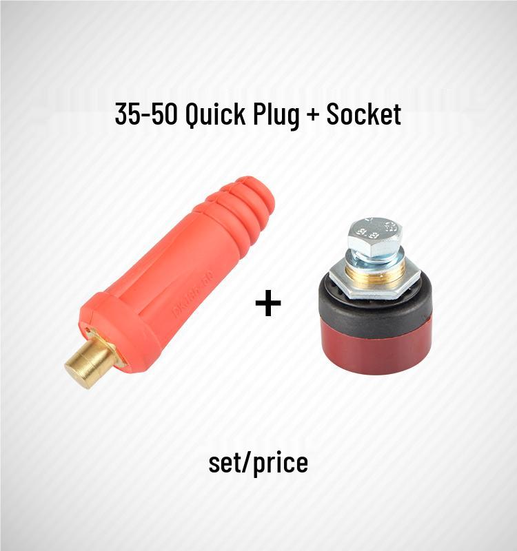 Europäisches Schnellkupplungs-Schweißkabelsatz: Reine Kupfer DKJ10-25 Stecker & Buchsen