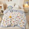 Cute Zoo Animals Print Quilt Bedspreads Children Adults Thin Comforter Summer Quilt Single Double Bed Air-Condition Bed Blanket