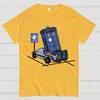 Doctor Who Tardis Parking Only Cotton Summer Casual Cool Loose T-Shirt
