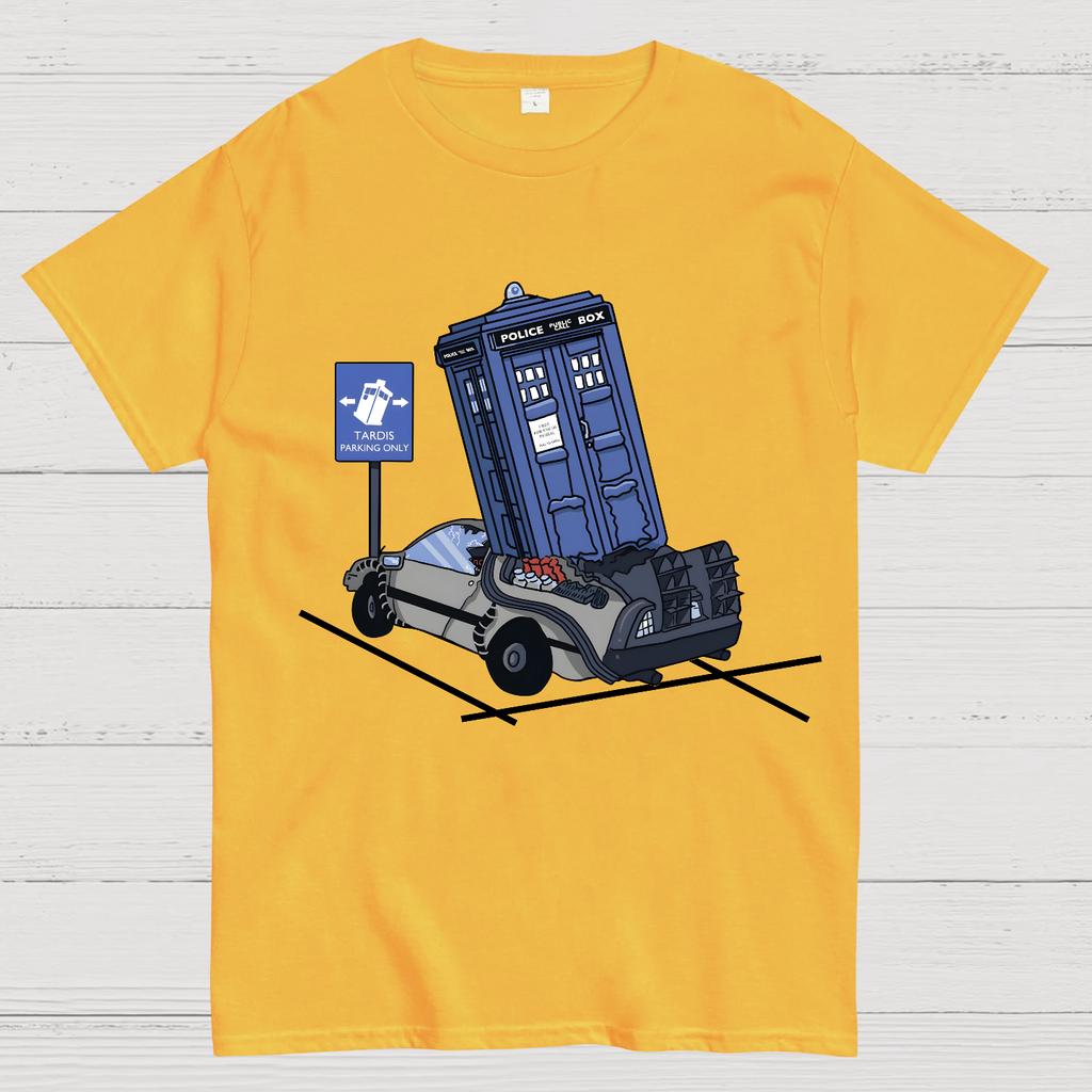 Doctor Who Tardis Parking Only Cotton Summer Casual Cool Loose T-Shirt