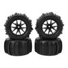 4PCS RC Wheel Tires 12mm Hex Hub 85mm Diameter Rubber Tire Replacement for 16A01 16A02 16A03 16A04 1