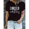 Casual Comfort Printed Top Short Sleeve Women's Versatile Pure Cotton T-Shirts Women’s
