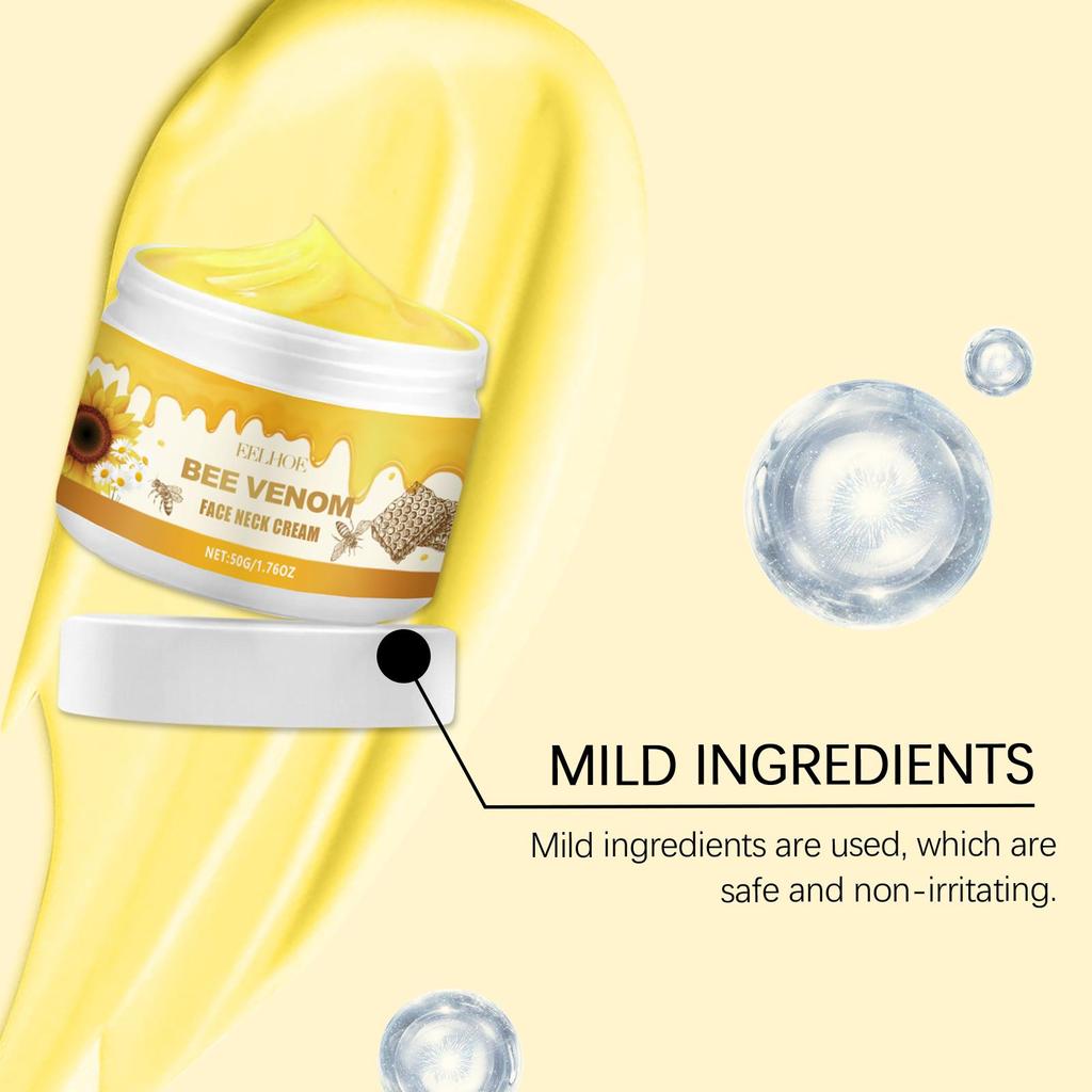 EELHOE Honey Lifting Neck Cream Deep Moisturizing Face Repair Skin Barrier Smooth Hydrated Skin Firming Tightening Cream 50g