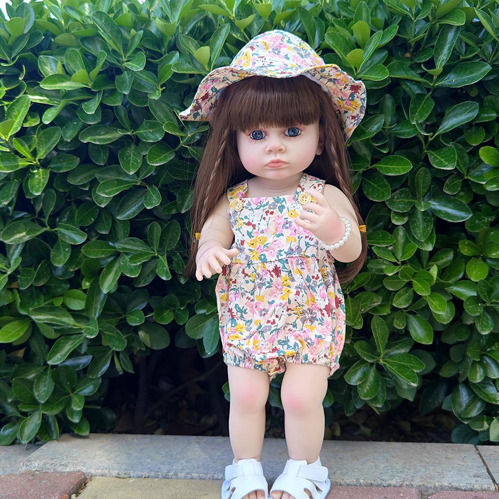 Silicone Gel 55cm Reborn Doll Dress-Up Toy for Girls - Playhouse Children's Gift
