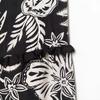 Europe, America, autumn and winter new women's clothing, horn sleeves, temperament printed short skirt, dress women
