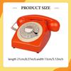Vintage Styles Rotary Phone with Metal Bell Old Corded Desk Telephone
