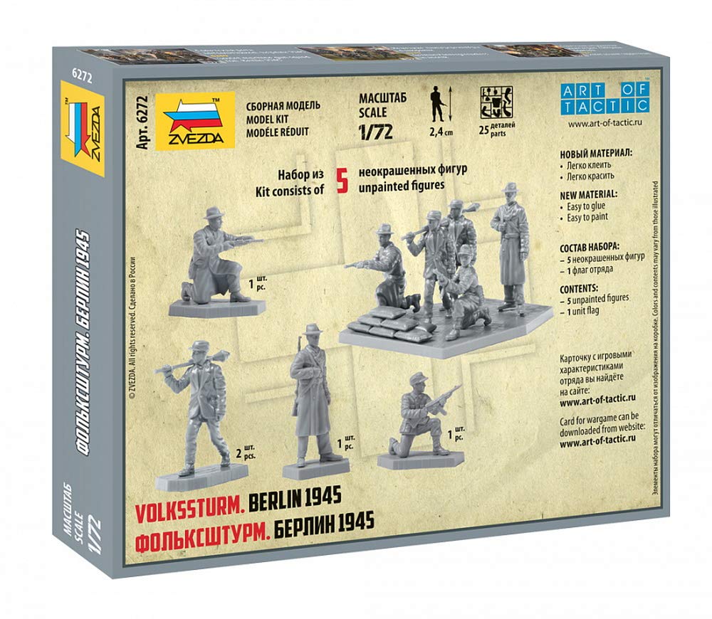 Zvezda German Volkssturm Berlin 1945 Plastic Model ZV6272 1/72