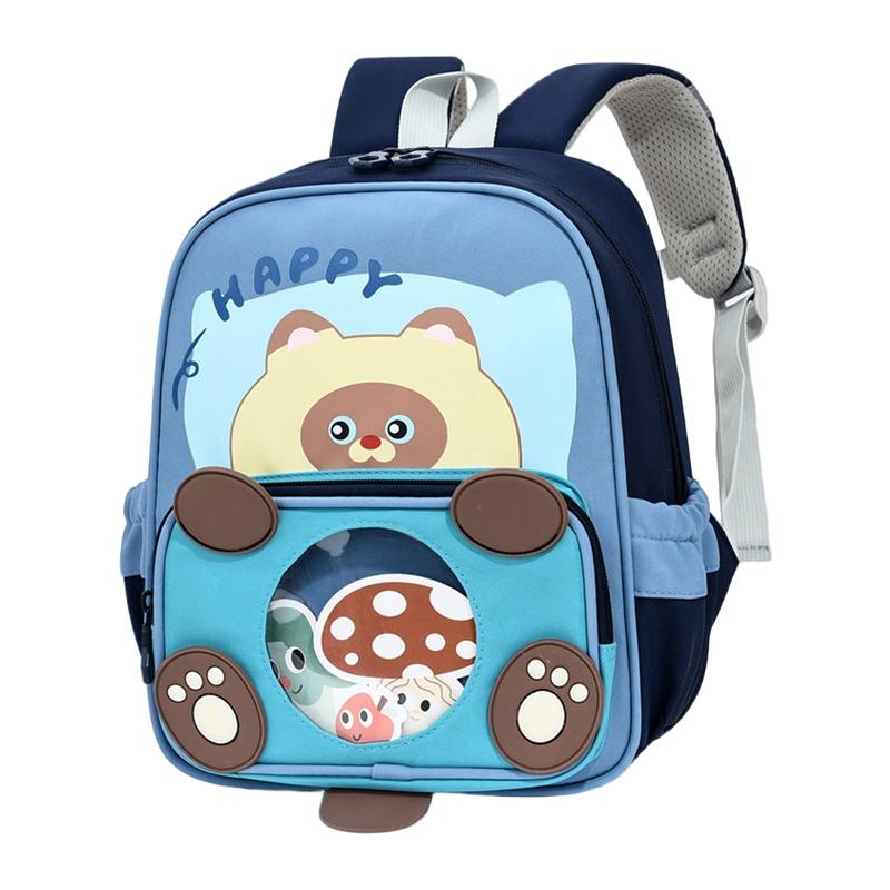 Kids Cartoon Backpack Cute Kindergarten School Bag for Boys Girls Ages 3-6 Lightweight Preschool Daypack for Toddler Kid Bags