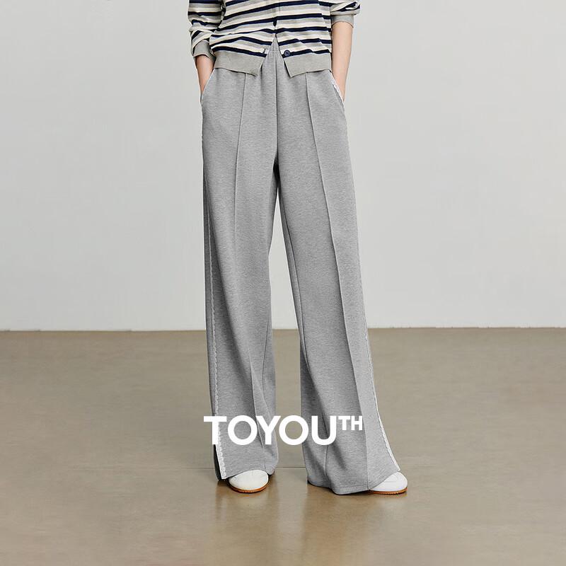 

Chuyu Women s Air Layer Wide Leg Slit Casual Pants M